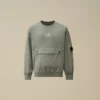 U16 Light Fleece Mixed Rundhals-Sweatshirt mit Lens-Print