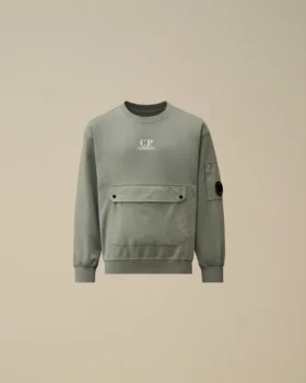 U16 Light Fleece Mixed Rundhals-Sweatshirt mit Lens-Print