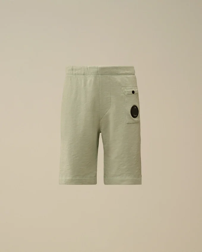 U16 Malfilè Fleece-Shorts mit Lens-Detail
