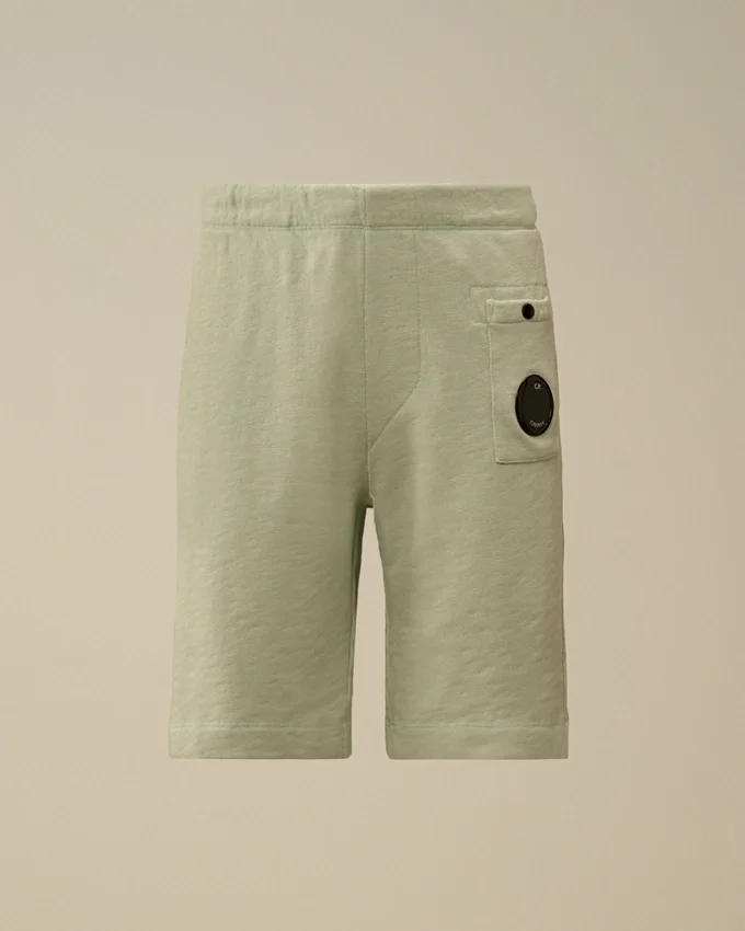 U16 Malfilè Fleece-Shorts mit Lens-Detail