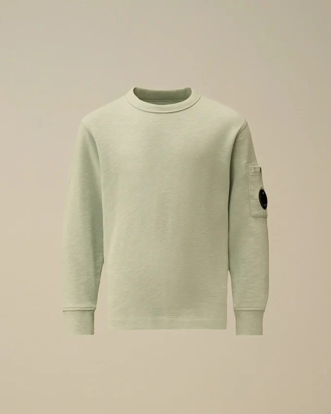 U16 Malfilè Fleece-Sweatshirt mit Rundhalsausschnitt und „Lens“-Motiv
