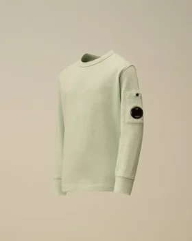 U16 Malfilè Fleece-Sweatshirt mit Rundhalsausschnitt und „Lens“-Motiv
