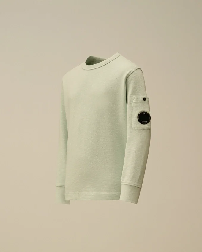 U16 Malfilè Fleece-Sweatshirt mit Rundhalsausschnitt und „Lens“-Motiv