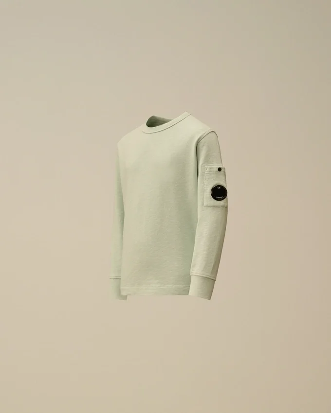 U16 Malfilè Fleece-Sweatshirt mit Rundhalsausschnitt und „Lens“-Motiv