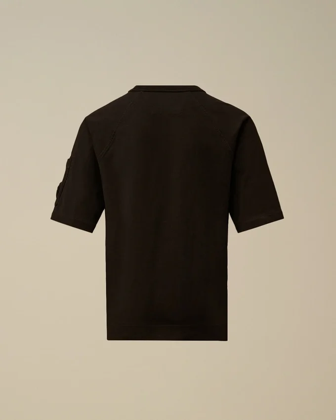 U16 Oversize-Hemd mit „Lens“-Motiv aus 30/1-Baumwolljersey mit kurzen Ärmeln