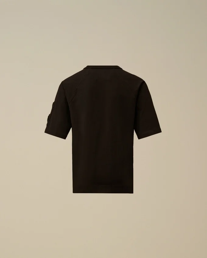 U16 Oversize-Hemd mit „Lens“-Motiv aus 30/1-Baumwolljersey mit kurzen Ärmeln