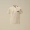 U16 Stretch-Piqué-Kurzarm-Polo mit Logo