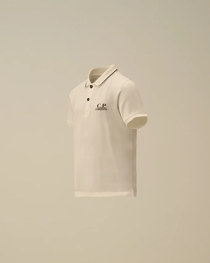 U16 Stretch-Piqué-Kurzarm-Polo mit Logo