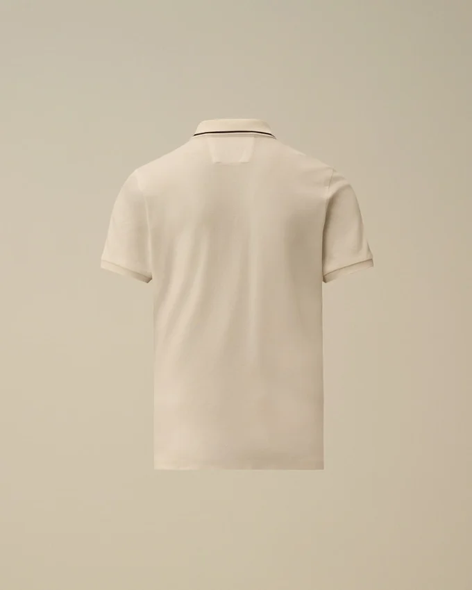 U16 Stretch-Piqué-Kurzarm-Polo mit Logo
