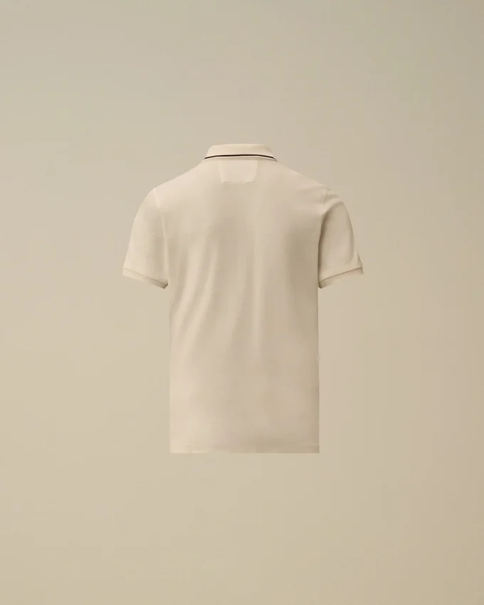 U16 Stretch-Piqué-Kurzarm-Polo mit Logo