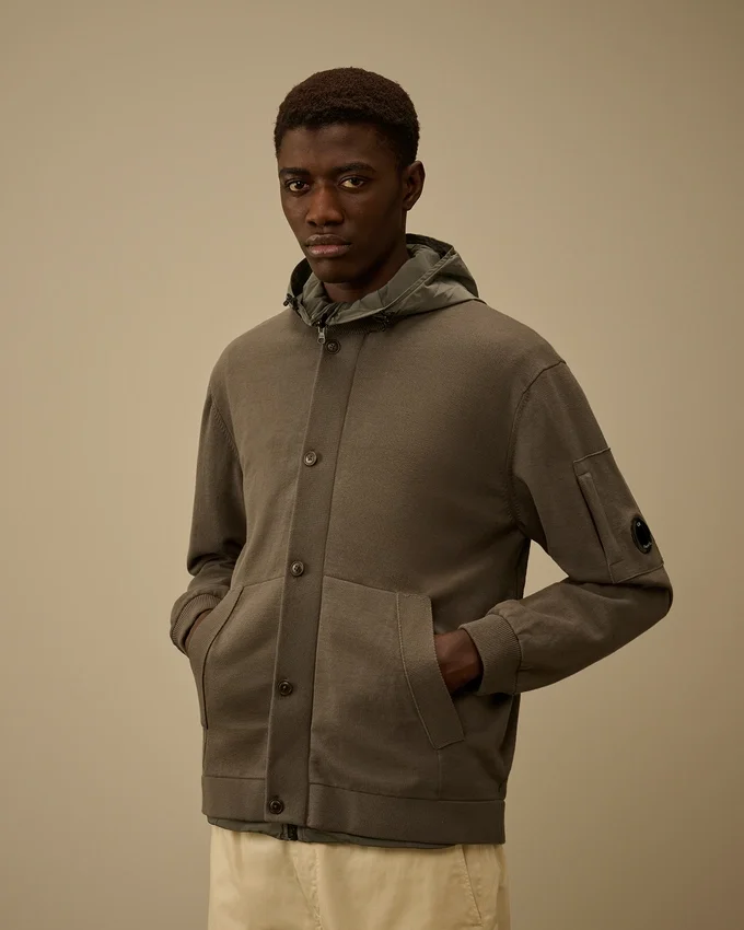 Wendbarer Kapuzenpullover aus Baumwollmischung